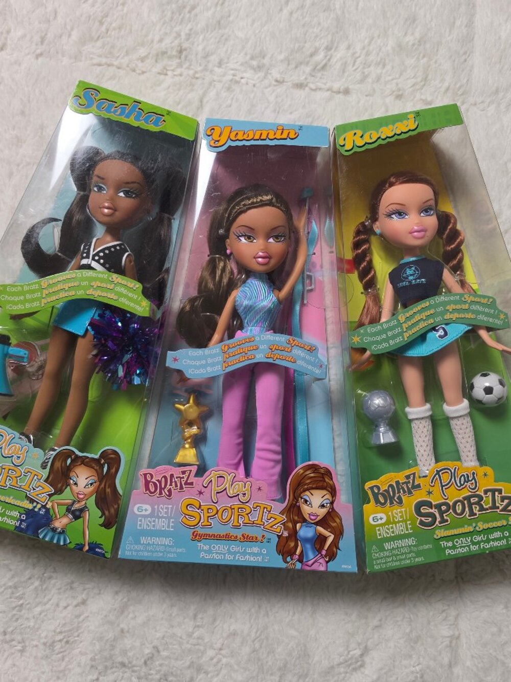 NEW Bratz Play Sportz Doll Lot of 3 Sasha Yasmin Roxxi 2025 Reproduction NIB